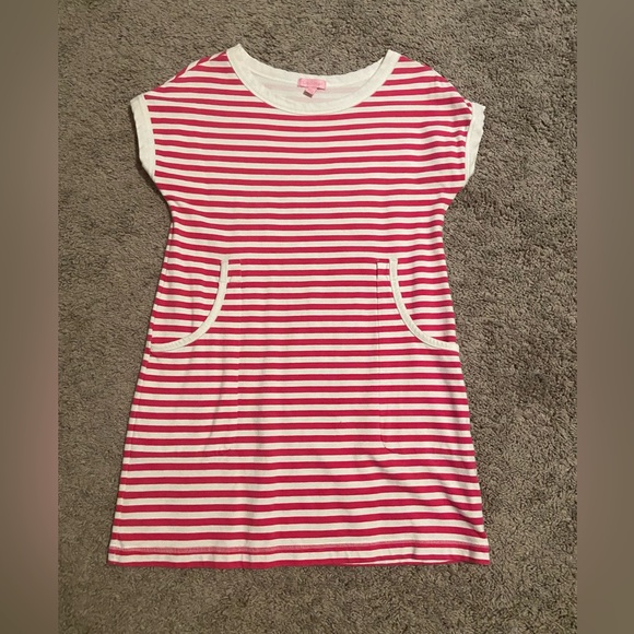 Lilly Pulitzer Pink and White Stripe Dress Size XS - Picture 2 of 6